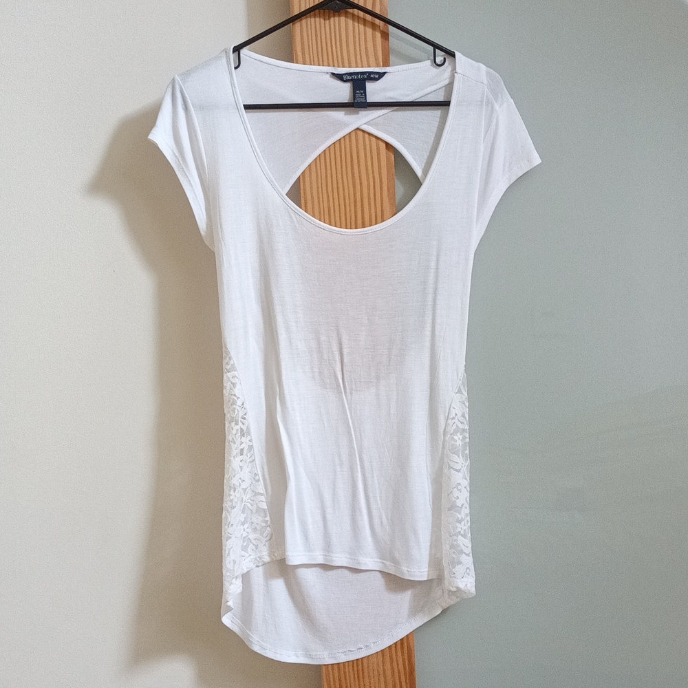 Bluenotes Lace Open Back T-shirt